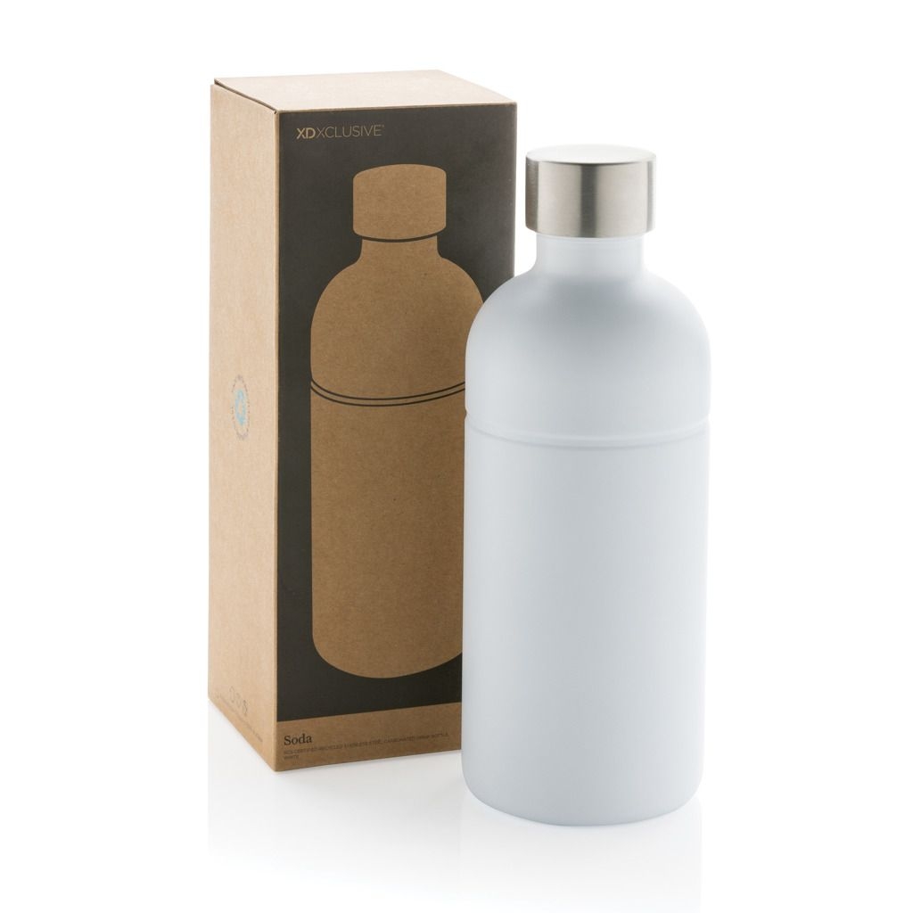 XDP435.80-3Soda Trinkflasche aus RCS-zertifiziertem Stainless-Steel_ weiss