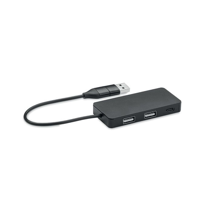 MO2142-03Hub-C 3 Port USB Hub_ schwarz