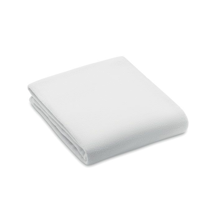MO6805-06Bogda RPET-Polar Fleece-Decke_ weiss