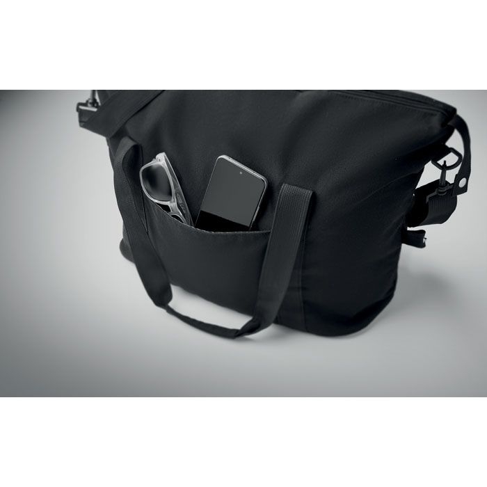 MO2306-03Koper Tote Weekender recy. Materialien_ schwarz