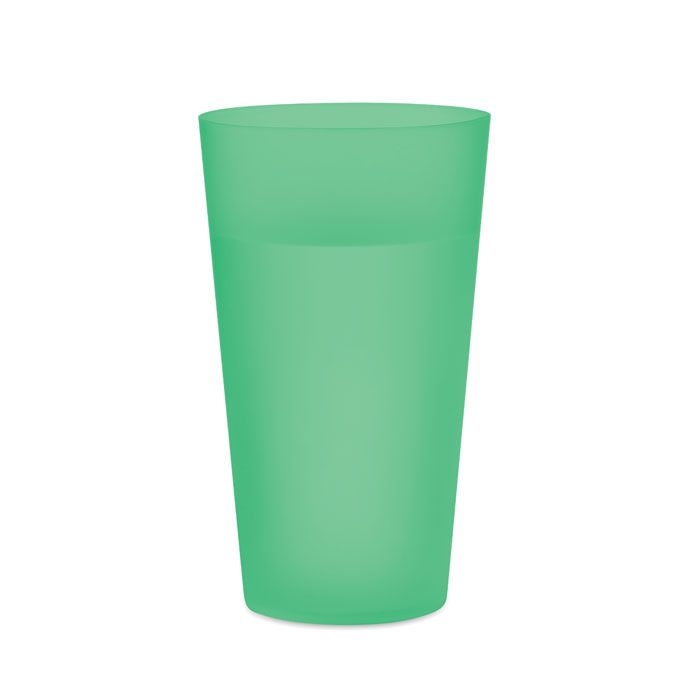 MO9907-24Festa Large Wiederverwendbarer Becher_ transparent gruen