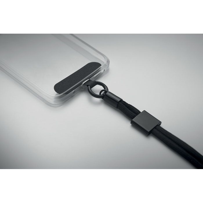 MO2668-03Nonette Wrist Handykette Handgelenk RPET_ schwarz