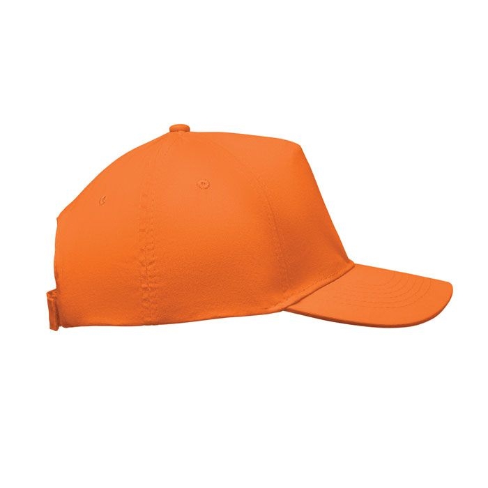 MO2345-10Sunny Baseball cap 5 panels 180gr_ orange