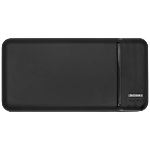 PF124322-1Loop 20.000 mAh Powerbank aus recyceltem Kunststoff_ schwarz