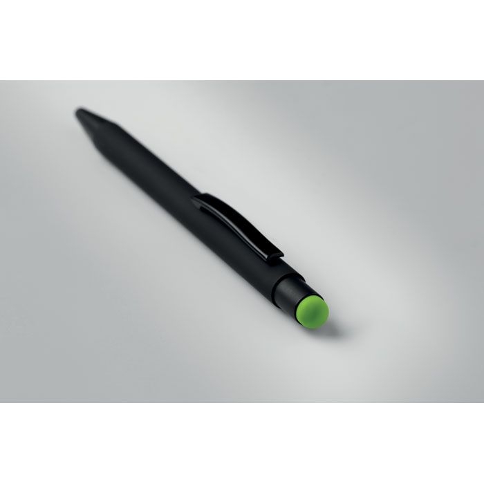 MO9393-48Negrito Druckkugelschreiber mit Stylus_ limette
