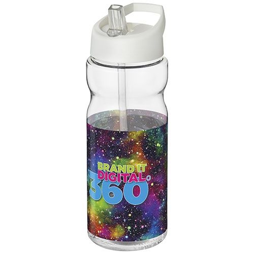 PF210437-8H2O Active® Base Tritan™ 650 ml Sportflasche mit Ausgussdeckel_ transparent klar_weiss