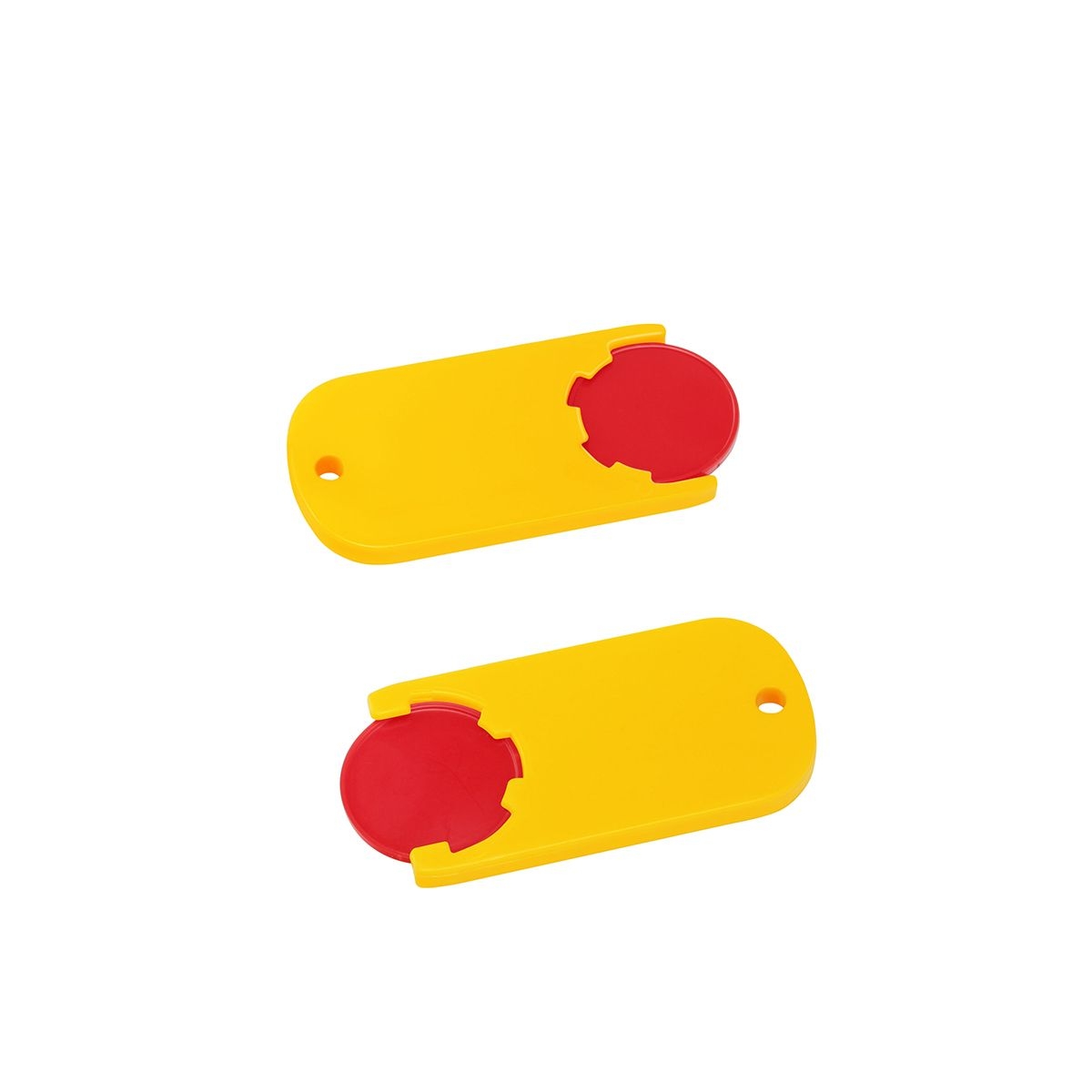 HE7439-1-4Chiphalter mit 1€-Chip _Alpha_ rot_ gelb