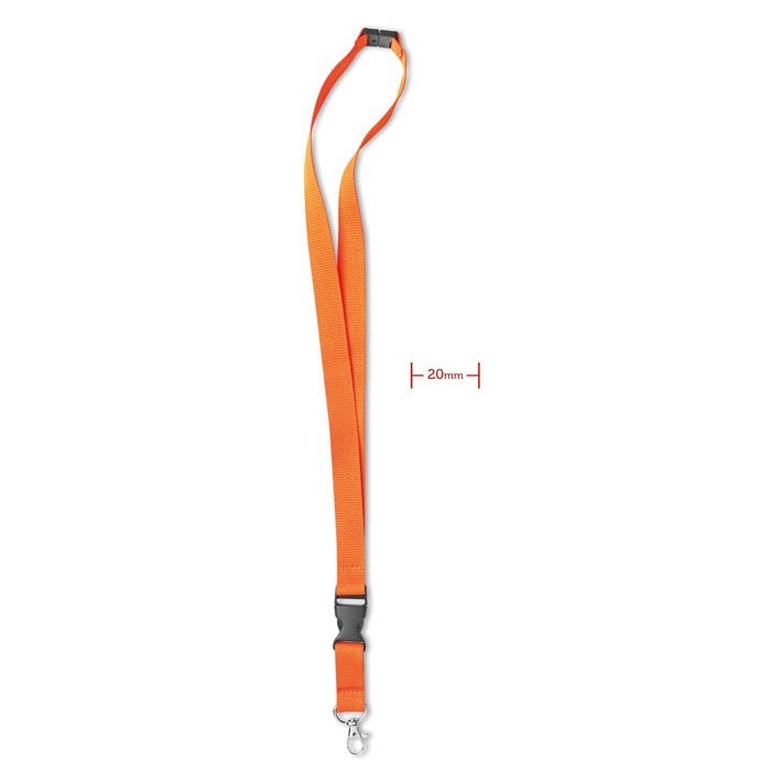 MO8595-10Lany Lanyard mit Karabiner 20mm_ orange