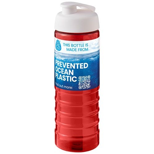 PF210479-10H2O Active® Eco Treble 750 ml Sportflasche mit Stuelpdeckel_ rot_weiss