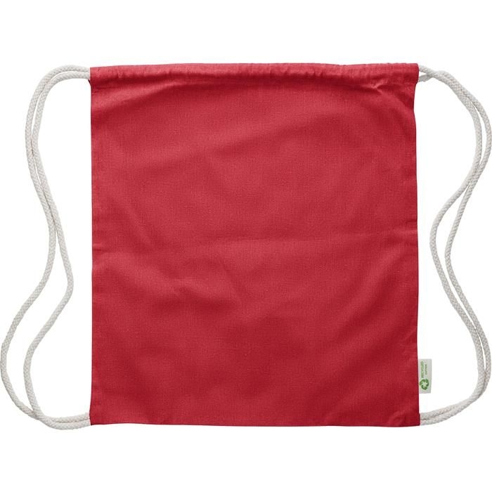 GI1039470-08Kordelzugtasche aus recycelter Baumwolle _120 gr_m2_ Joy_ rot