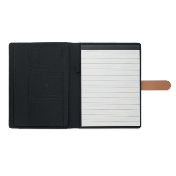 MO2361-03Faux DIN A4 Konferenzmappe RPET_ schwarz