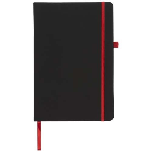 PF210208-3Noir A5 Notizbuch_ schwarz_rot