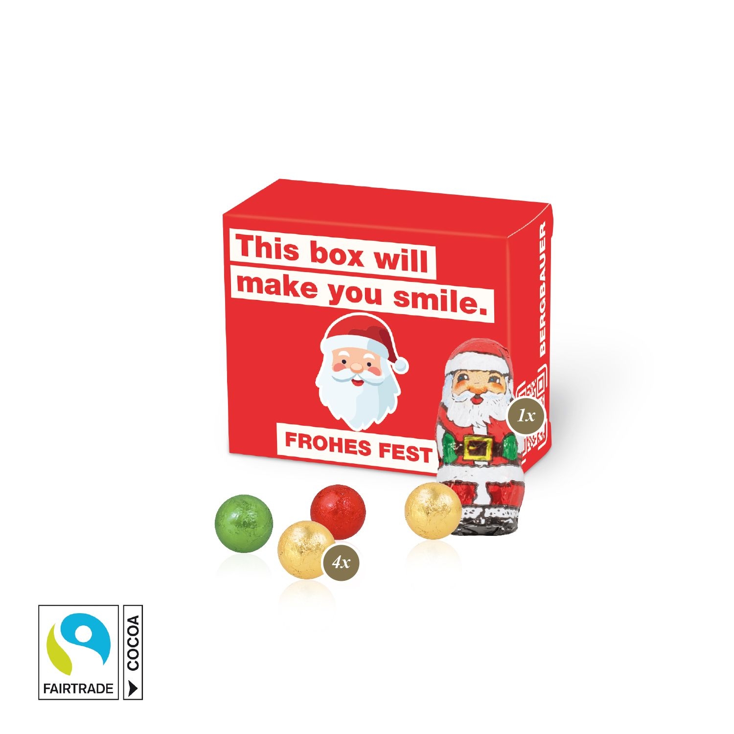 CD95571-01Santa Werbebox mit Fairtrade® Schokolade_ Schokoladenmischung