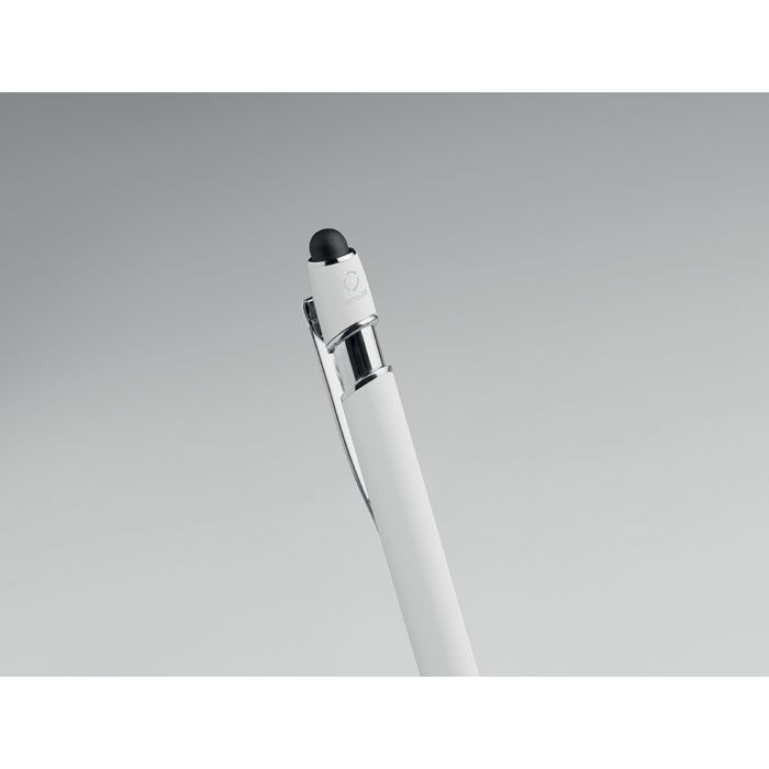 MO2798-06Siparo Druckkugelschreiber mit Stylus_ weiss