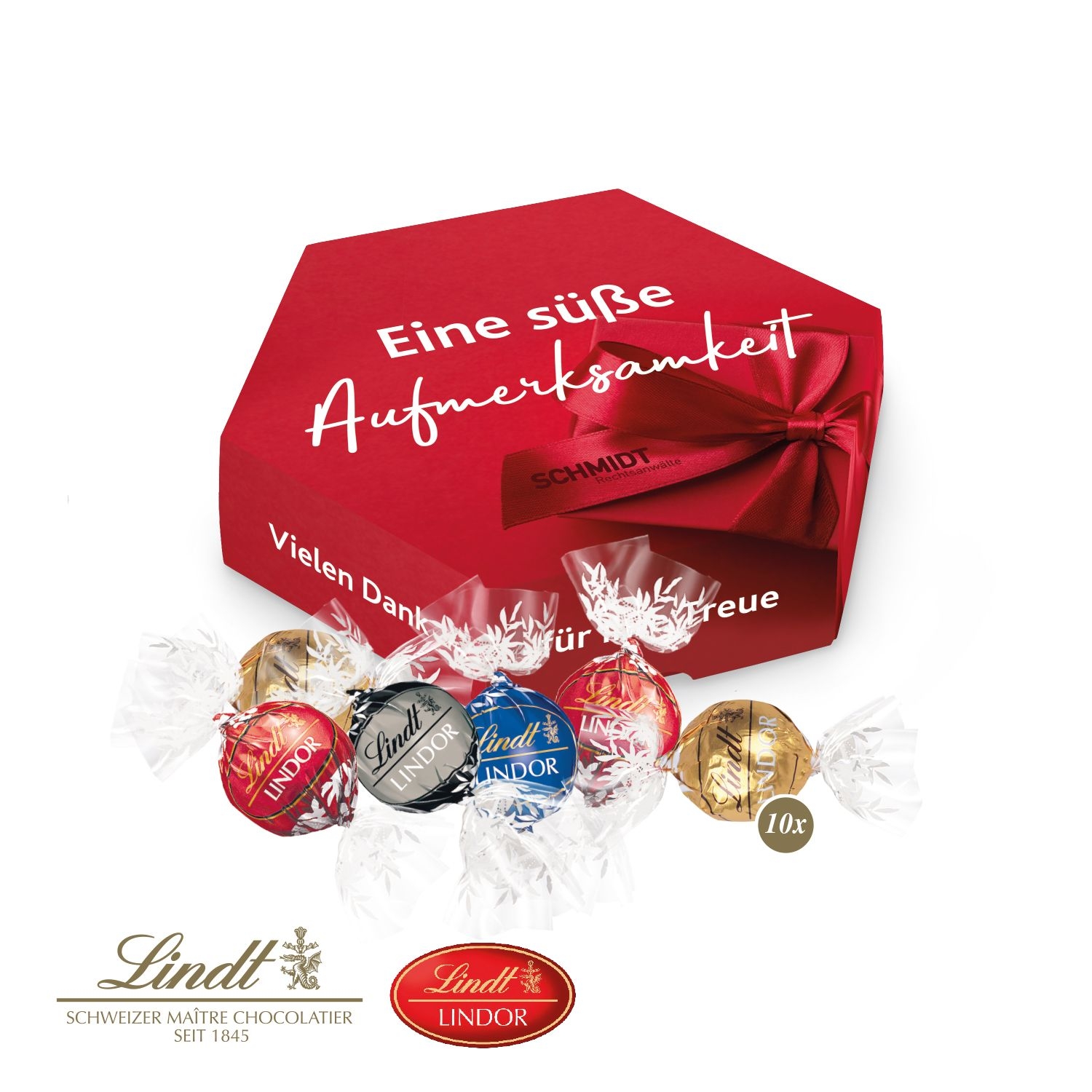 CD91065-01Suesse Praesentbox _Maxi_ mit Lindor Pralinés_ Lindor Pralines