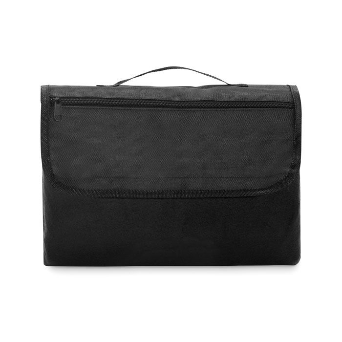 MO2978-03Costa Picknickdecke RPET-Fleece_ schwarz