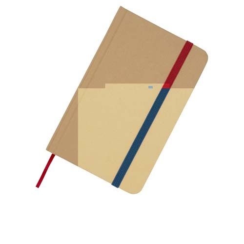 PF106022-3Reed A6 Hardcover Notizbuch_ blanko_ aus recyceltem Material_ Ozeanblau