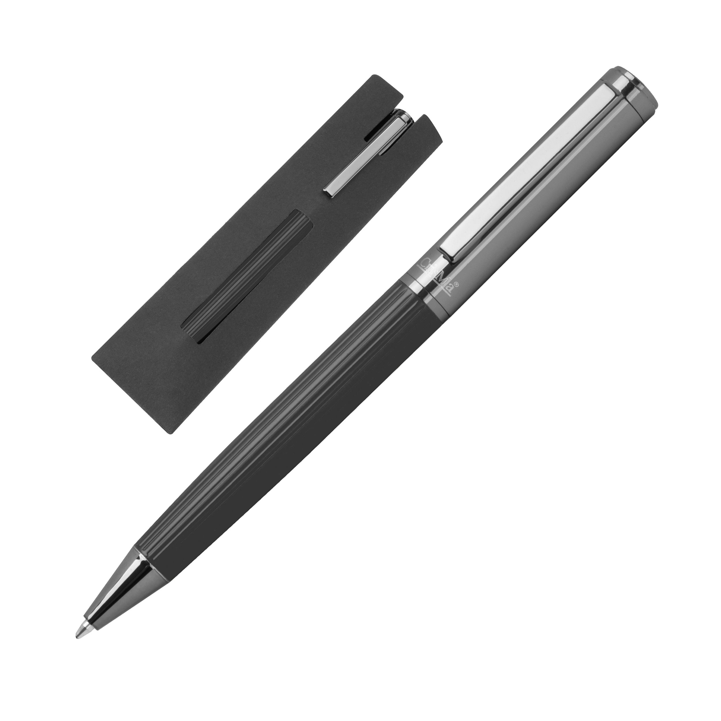 MA15491-03CrisMa Kugelschreiber mit geriffelter Griffzone SIENNA_ schwarz