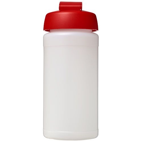 PF210068-19Baseline® Plus 500 ml Sportflasche mit Klappdeckel_ transparent_rot