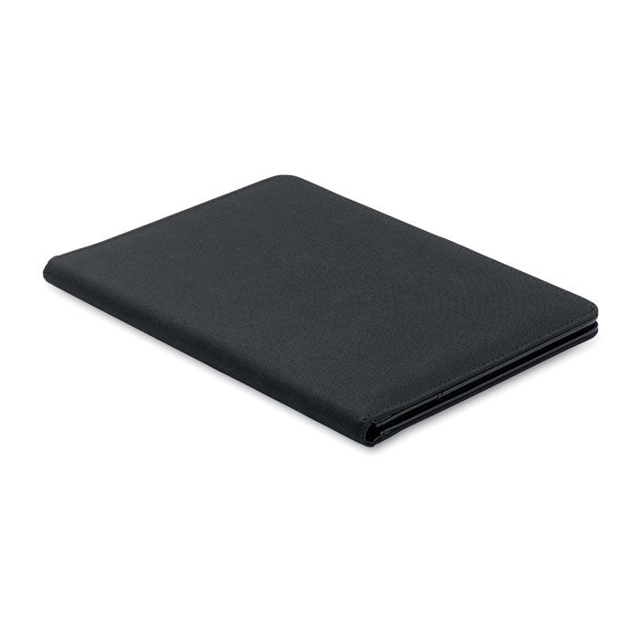MO2569-03Folio DIN A5-Mappe 300D RPET_ schwarz