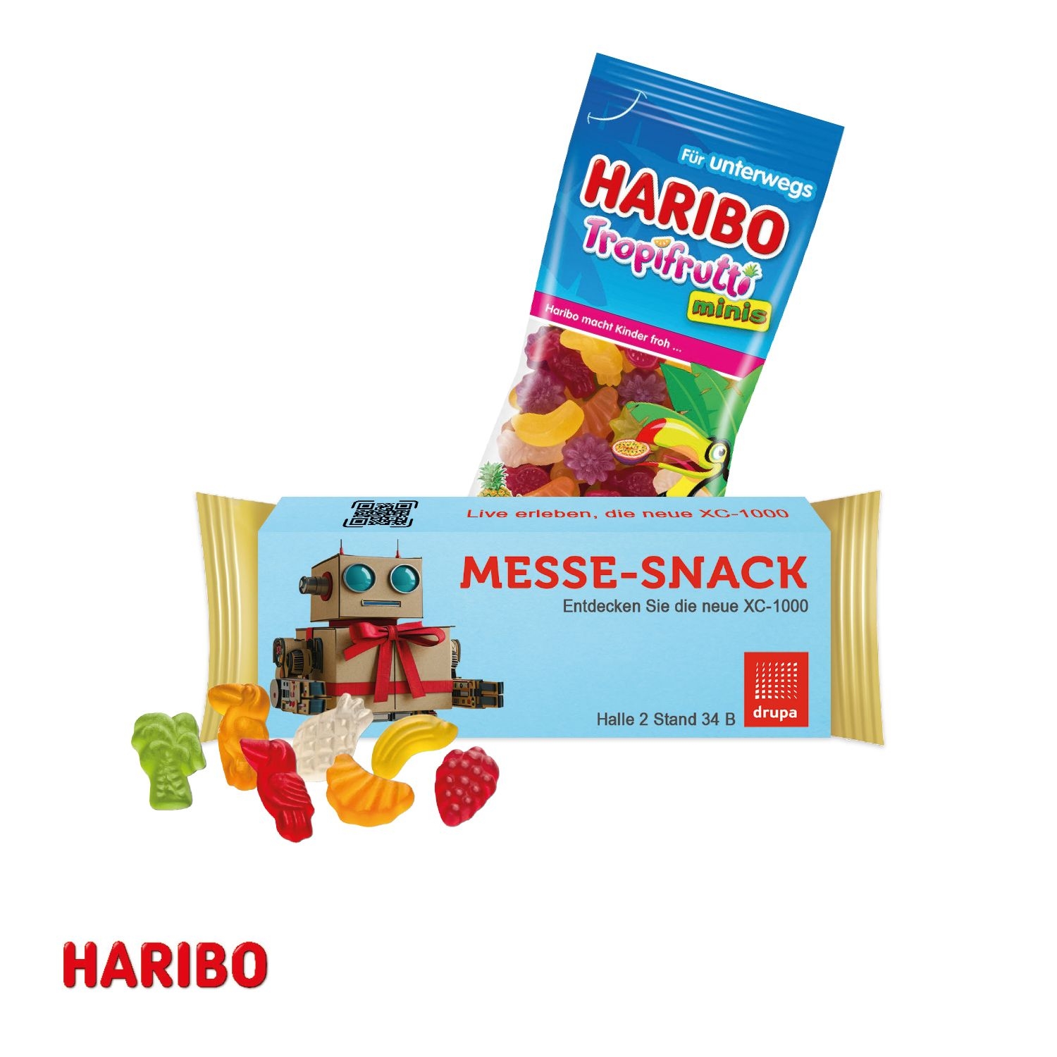 CD91643-01HARIBO Tropifrutti im Werbeschuber_ 75 g_ HARIBO Tropifrutti