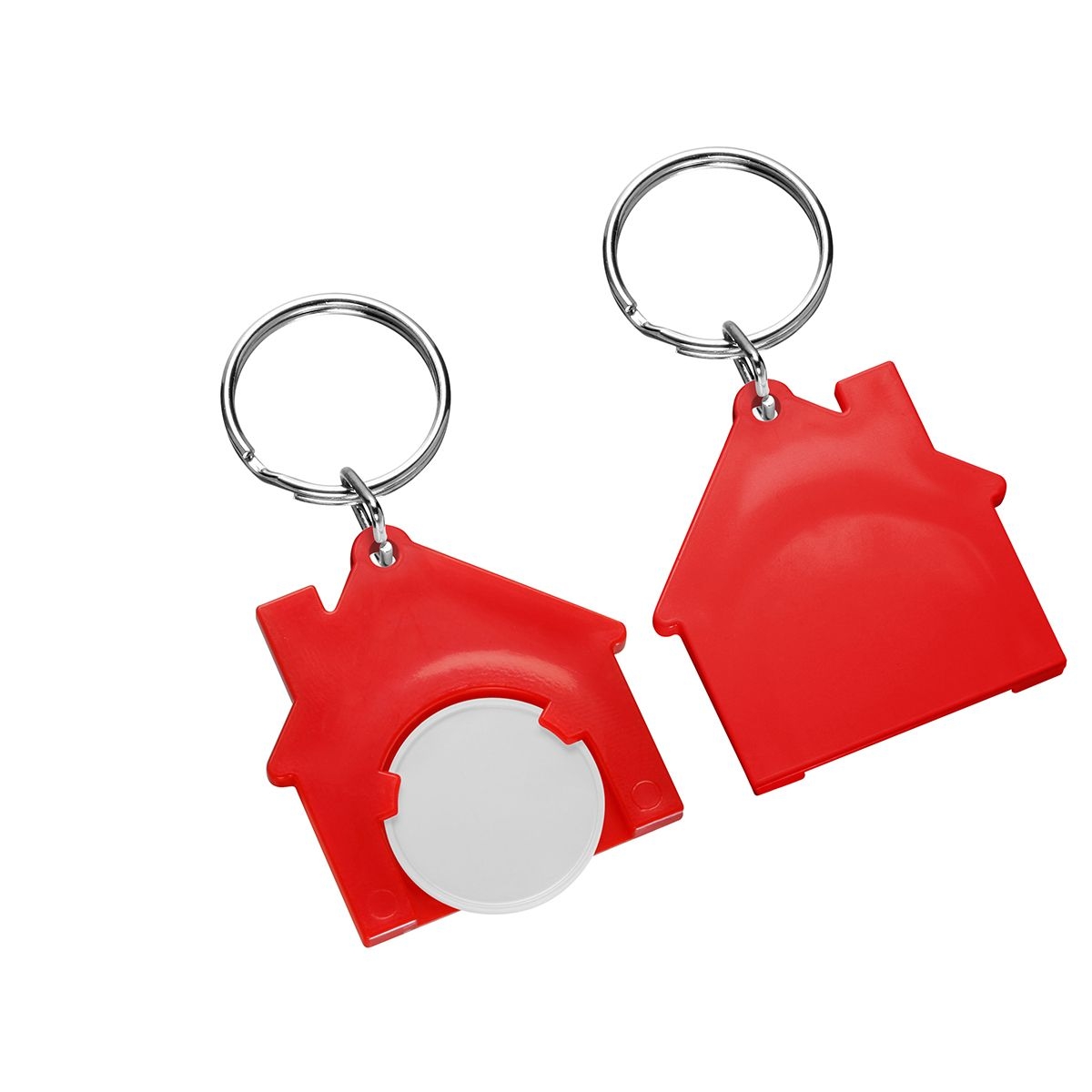 HE7516R-0-1Chiphalter mit 1€-Chip _Haus_ weiss_ rot