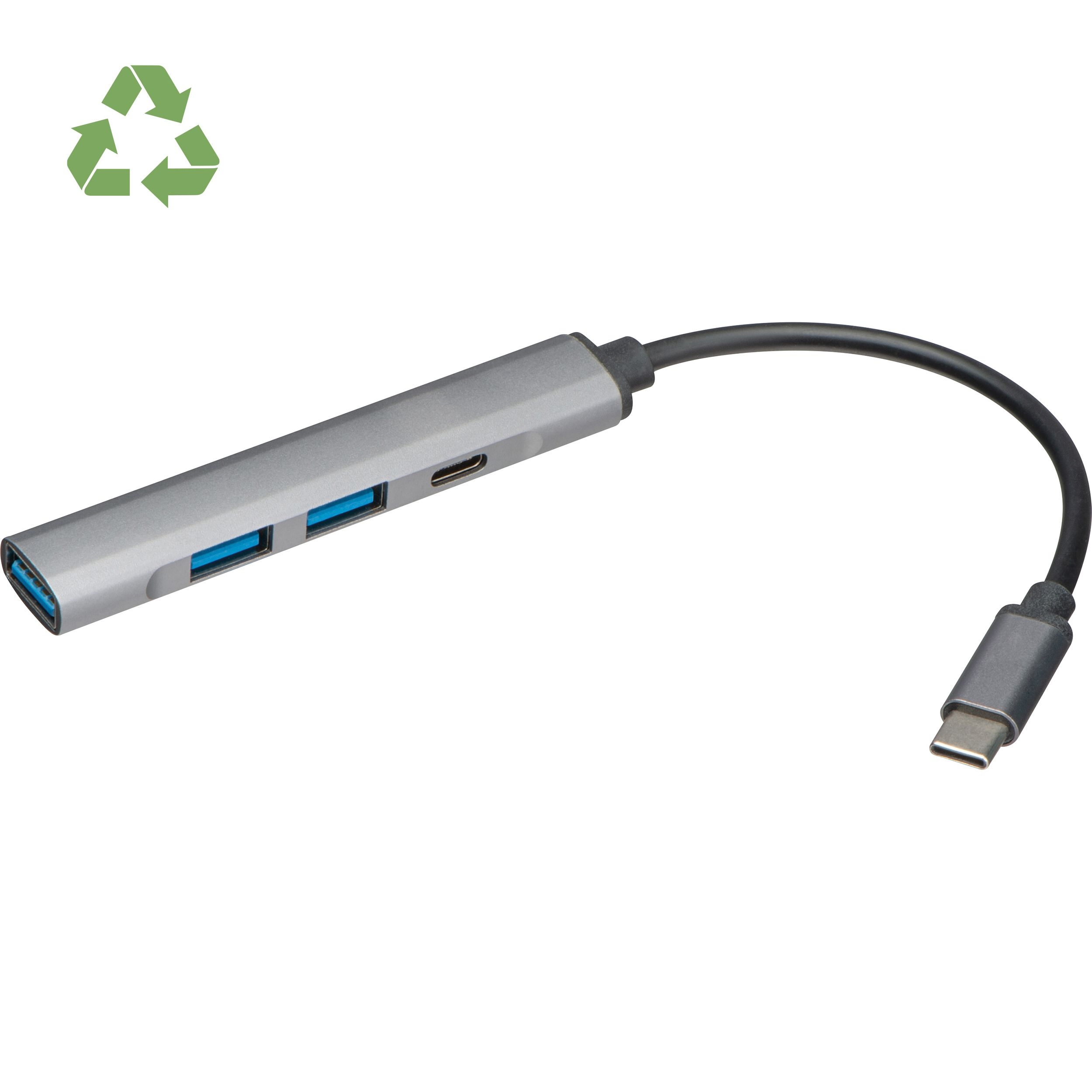 MA33853USB Hub aus recyceltem Aluminium HILDEGARDA