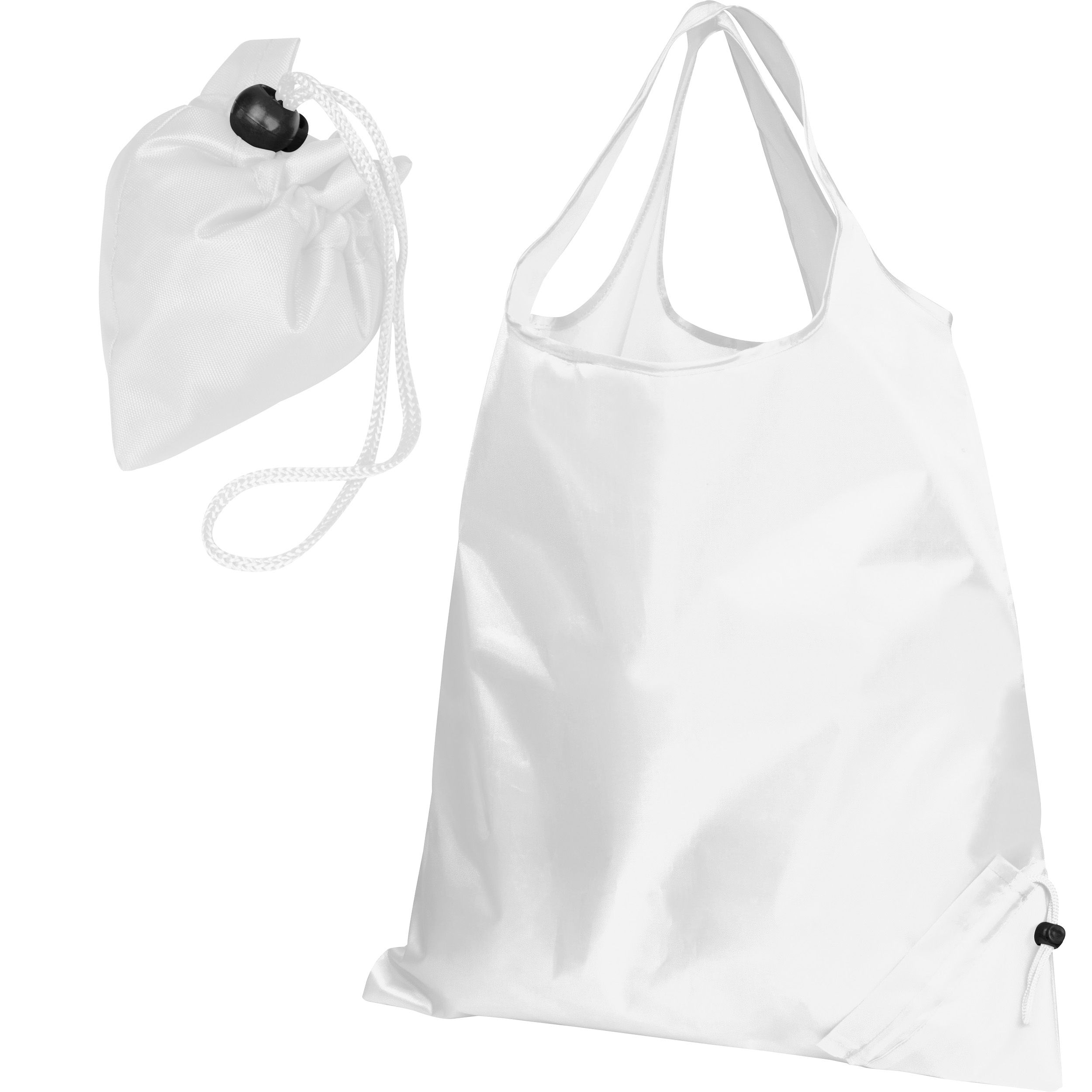 MA60724-06Faltbare Einkaufstasche aus Polyester HENRYKA_ weiss