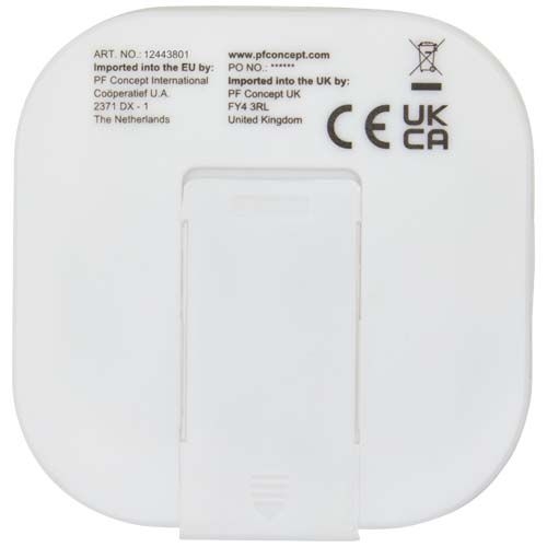 PF124438-1Baekdu kabelgebundenes Headset Typ-C mit Aufbewahrungsbox aus recyceltem Kunststoff_ weiss