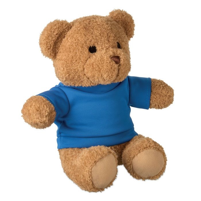 MO2745-04Jackie Teddybaer mit T-Shirt 23cm_ blau