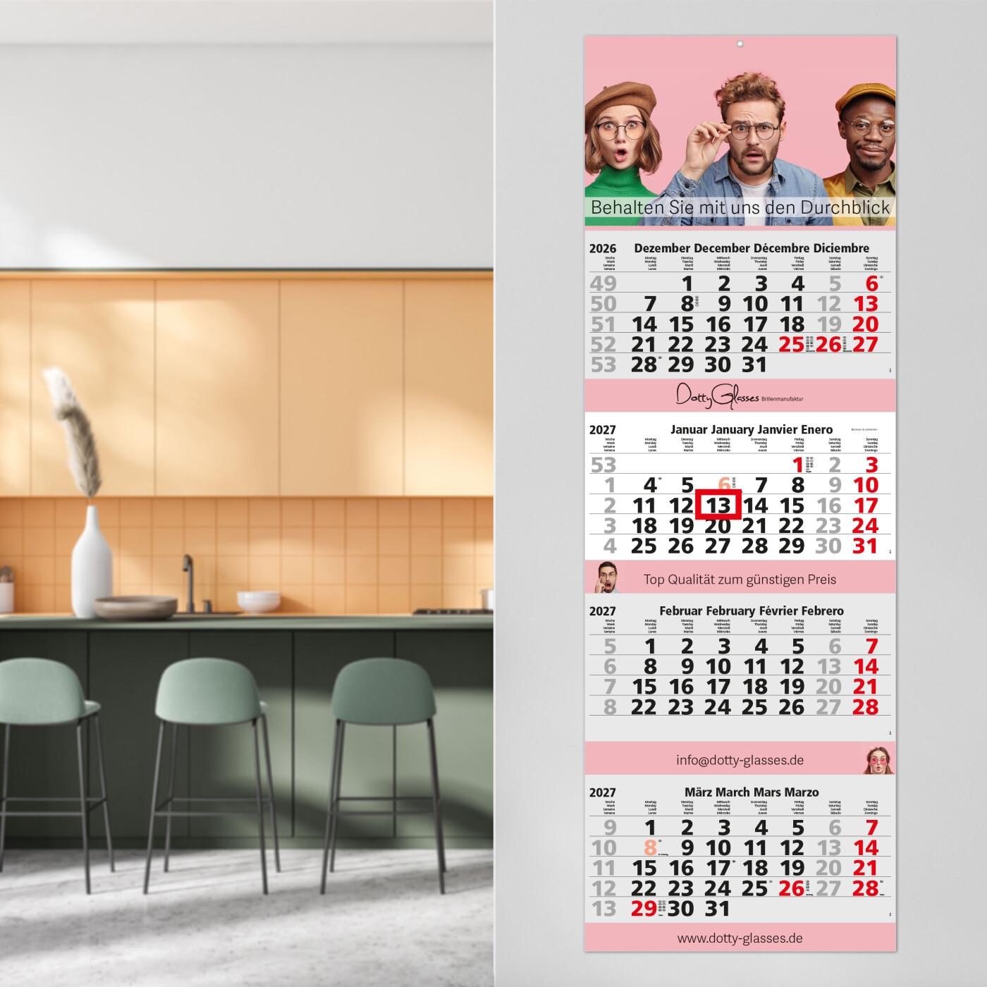 GE0045-HE4-Monatskalender Quadro 4 Post