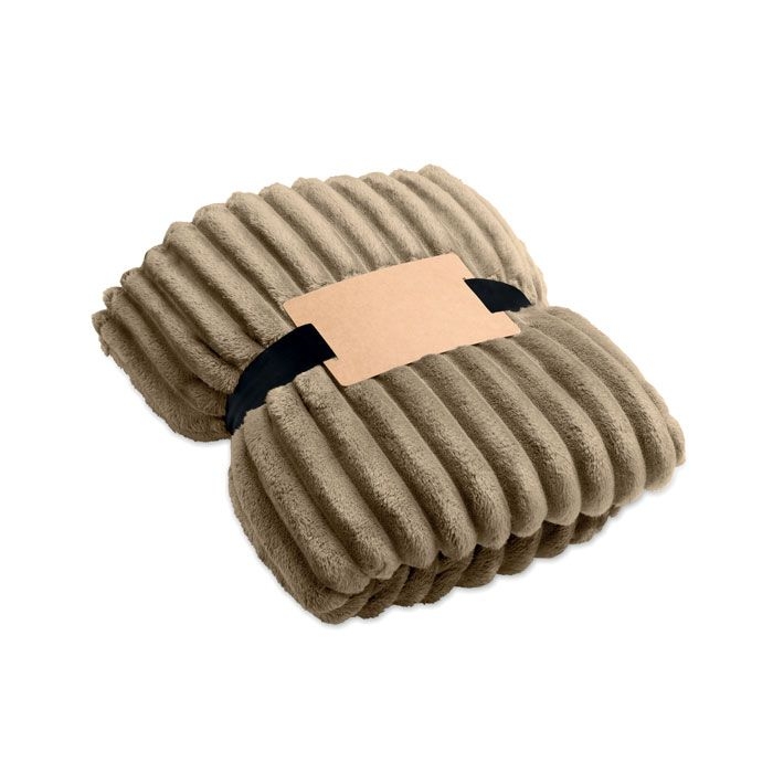 MO3184-39Nieve RPET-Fleece-Decke_ khaki