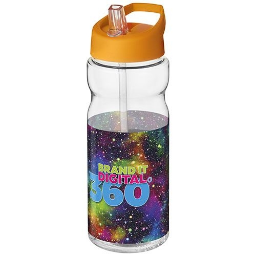 PF210437-12H2O Active® Base Tritan™ 650 ml Sportflasche mit Ausgussdeckel_ transparent klar_orange