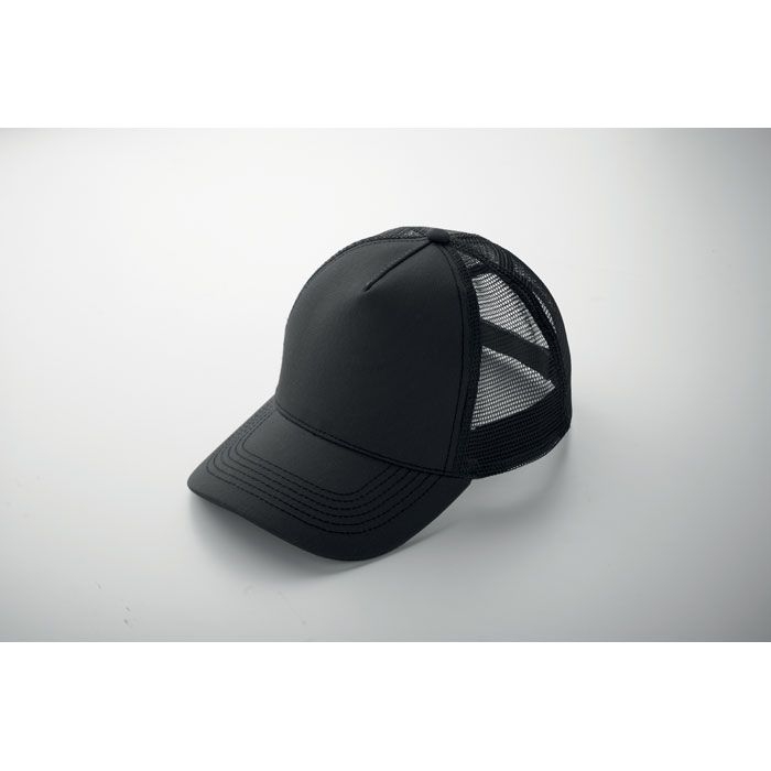MO2986-03Blist Trucker Kappe 5 Panels_ schwarz