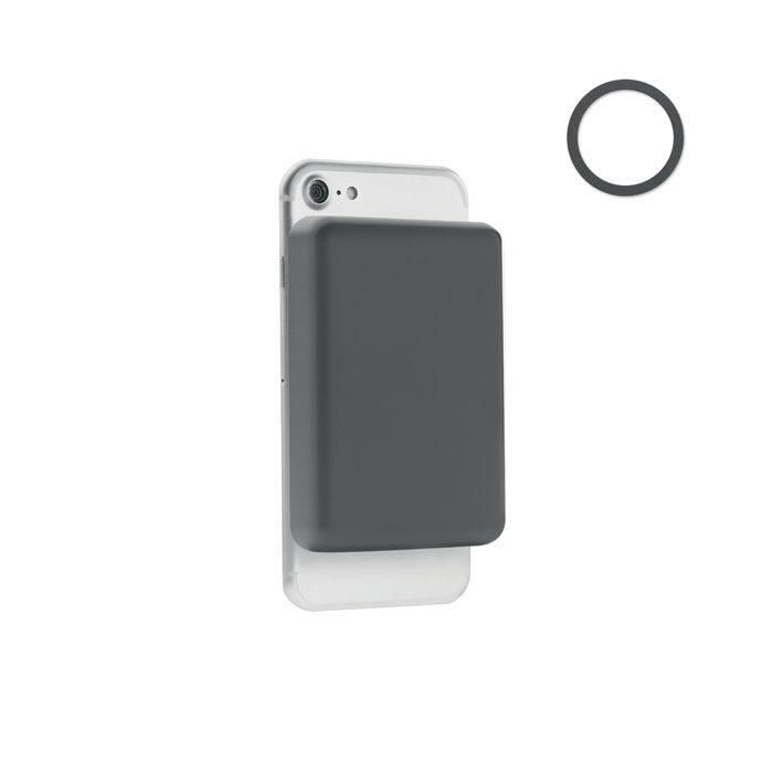 MO6874-15Doubletic Powerbank mit Ladestation 15W_ steingrau