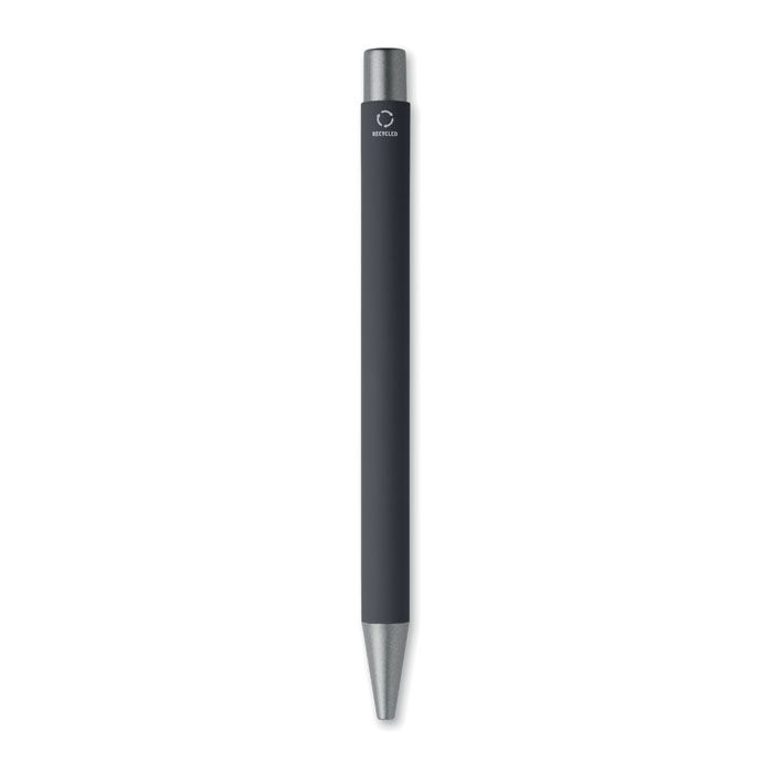 MO3222-03Nali Druckkugelschreiber recy. Alu_ schwarz