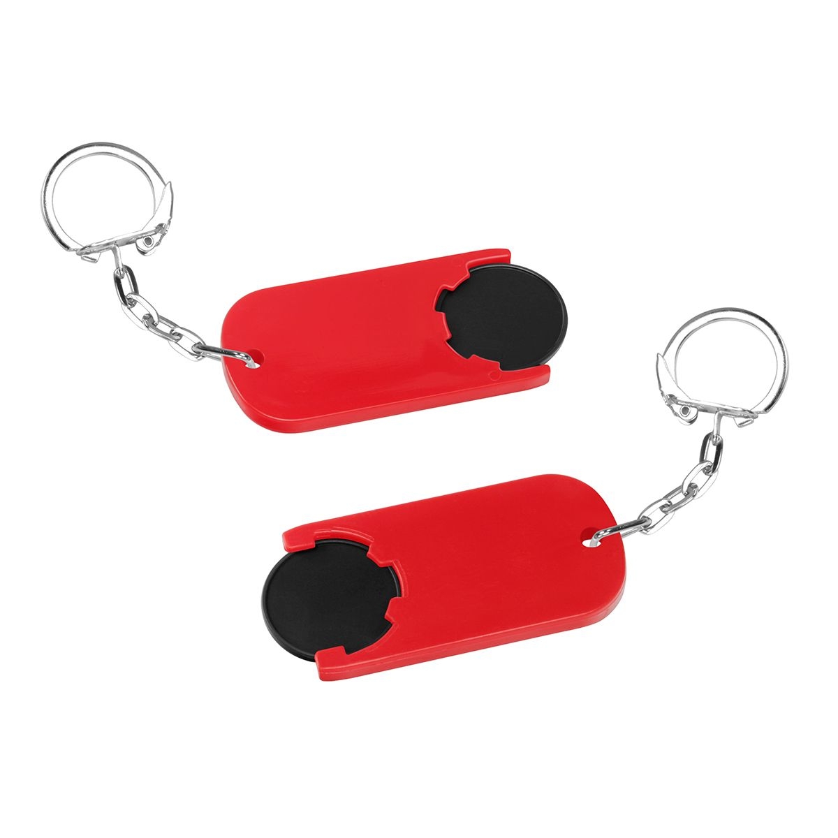 HE7439K-6-1Chiphalter mit 1€-Chip _Alpha_ schwarz_ rot