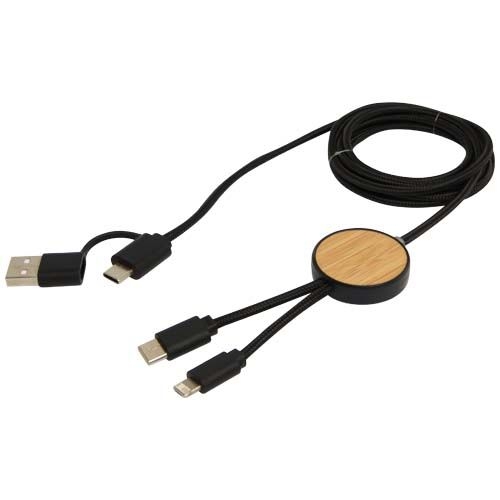 PF124422-2Chechia 150 cm 5-in-1 Kabel aus recyceltem Kunststoff fuer Datenuebertragung und 27W Schnellladung mit