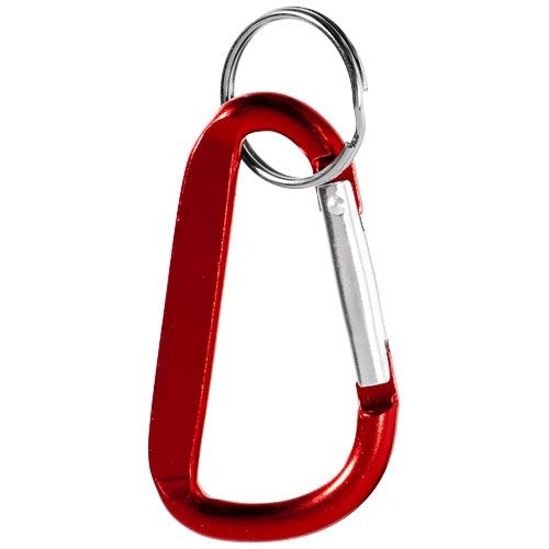 PF104572-1Timor RCS Karabiner Schluesselanhaenger aus recyceltem Aluminium _ rot