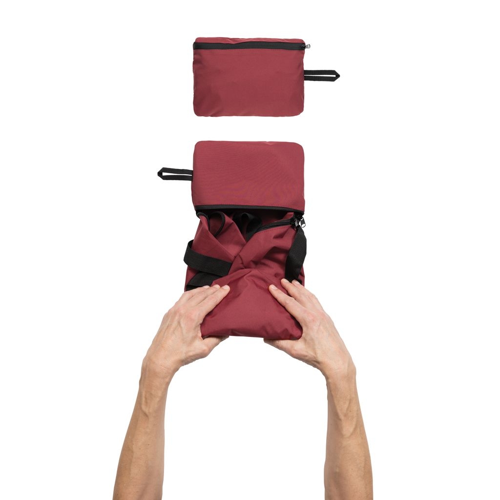 XDP763.18-04Dillon AWARE™ RPET faltbare Sporttasche_ rot