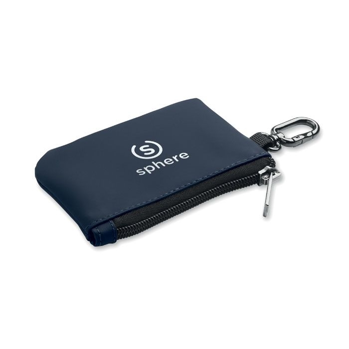 MO3161-85Guardo Schluesseletui PU mit Karabiner_ marineblau