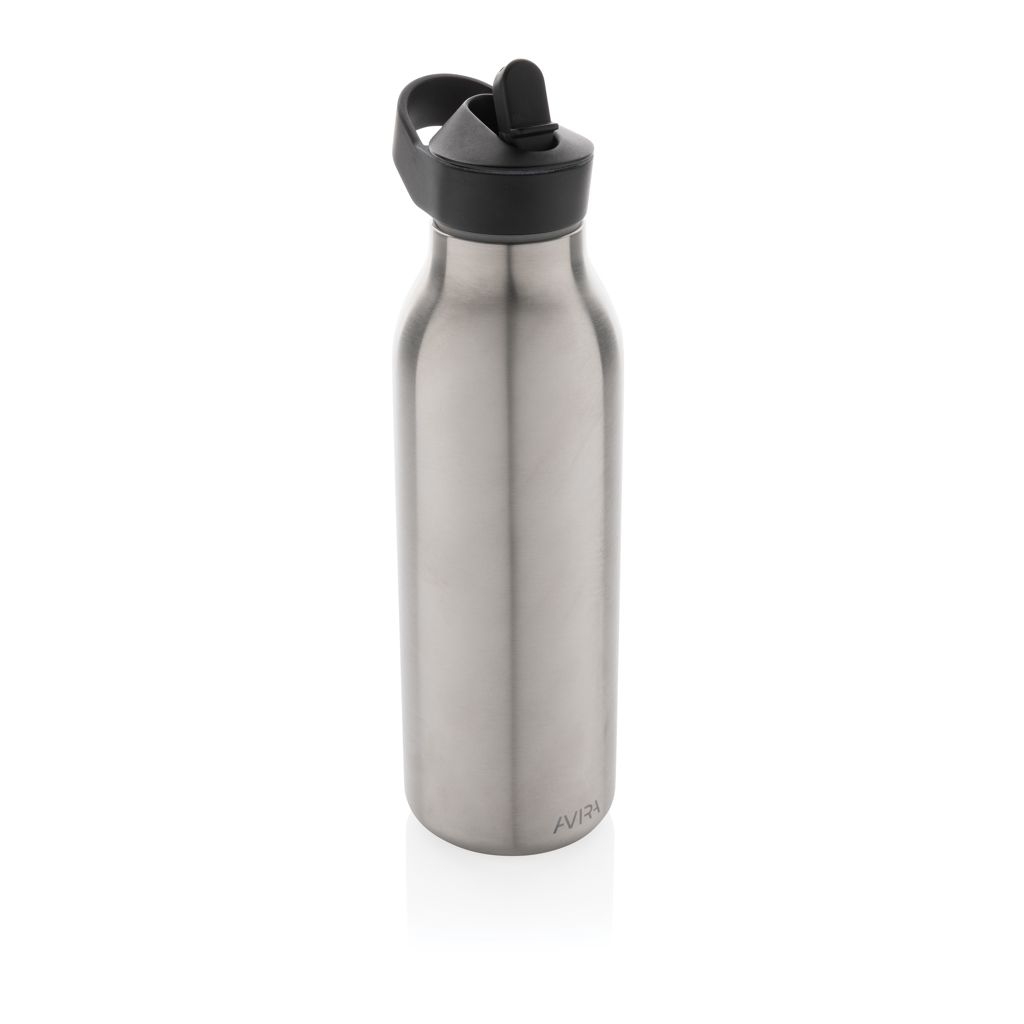 XDP438.08-2Avira Ara RCS Re-Steel Fliptop Wasserflasche 500ml_ silber