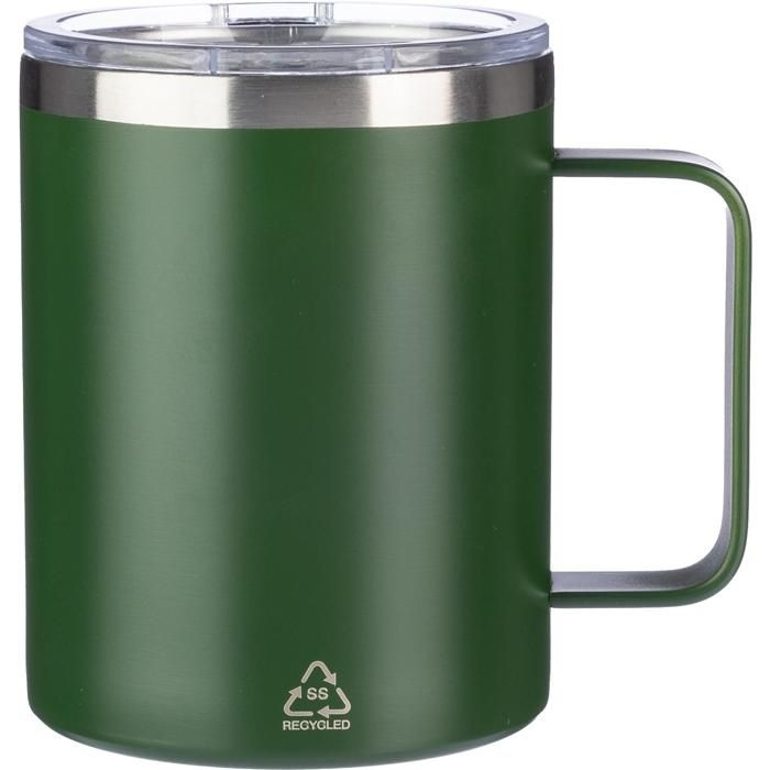 GI1097560-04Doppelwandiger Becher aus Edelstahl _300 ml_ Renate_ gruen
