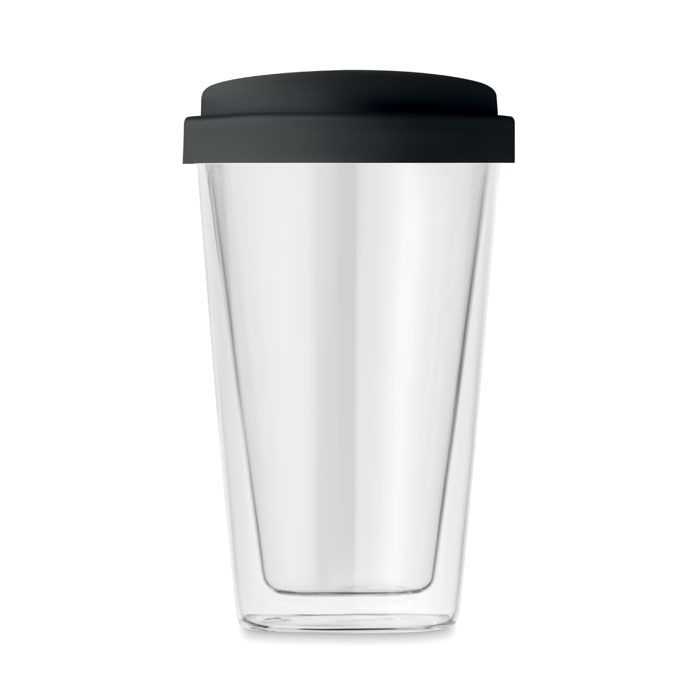 MO9927-03Bielo Tumbler Borosilikat Trinkglas 350ml_ schwarz