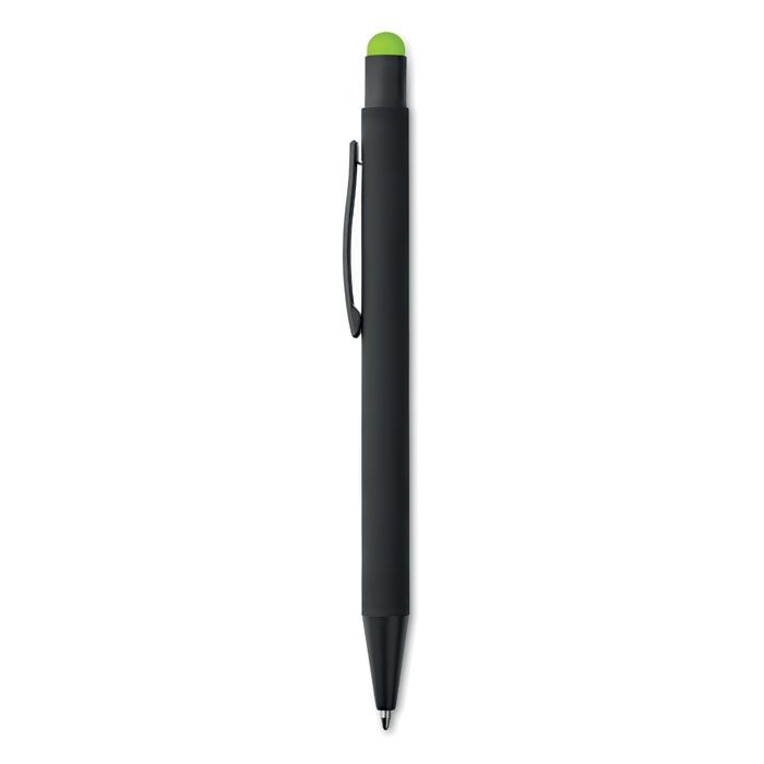 MO9393-48Negrito Druckkugelschreiber mit Stylus_ limette