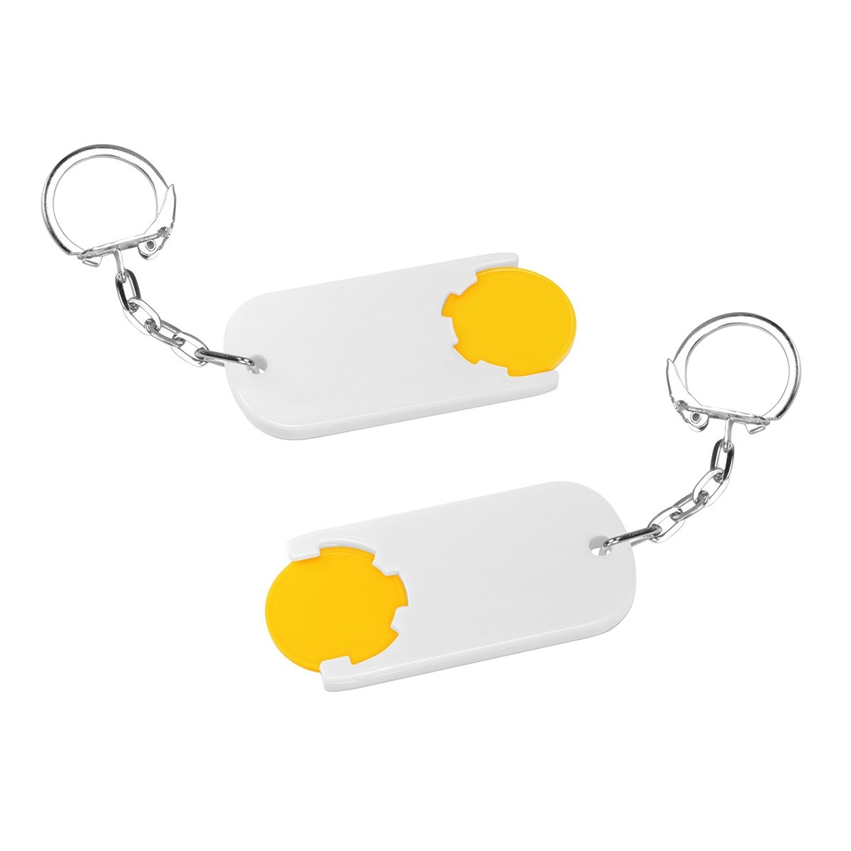 HE7439K-4-0Chiphalter mit 1€-Chip _Alpha_ gelb_ weiss