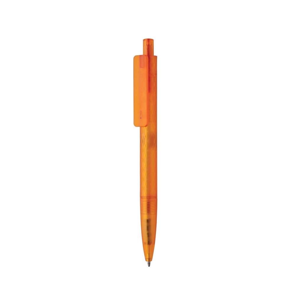 XDP611.33-08X3 Frosted-Pen aus GRS recyceltem PC_ orange