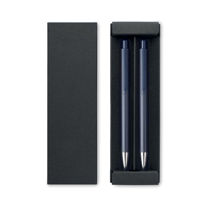 MO2567-85Orwell Schreibset recyceltes Alu_ marineblau