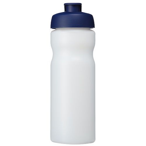PF210685-18Baseline® Plus 650 ml Sportflasche mit Klappdeckel_ transparent_blau