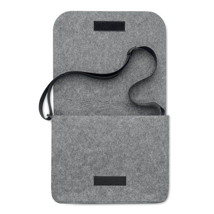 MO6186-07Baglo Umhaengetasche aus RPET-Filz_ grau